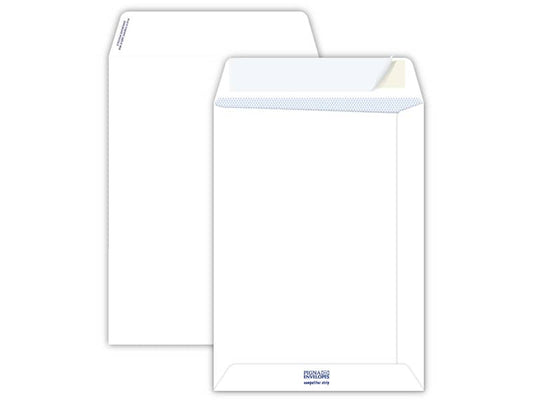 Buste a sacco Pigna Envelopes Competitor Strip 80 g/m² 190x260 mm bianco Conf. da 20 buste - 0654564