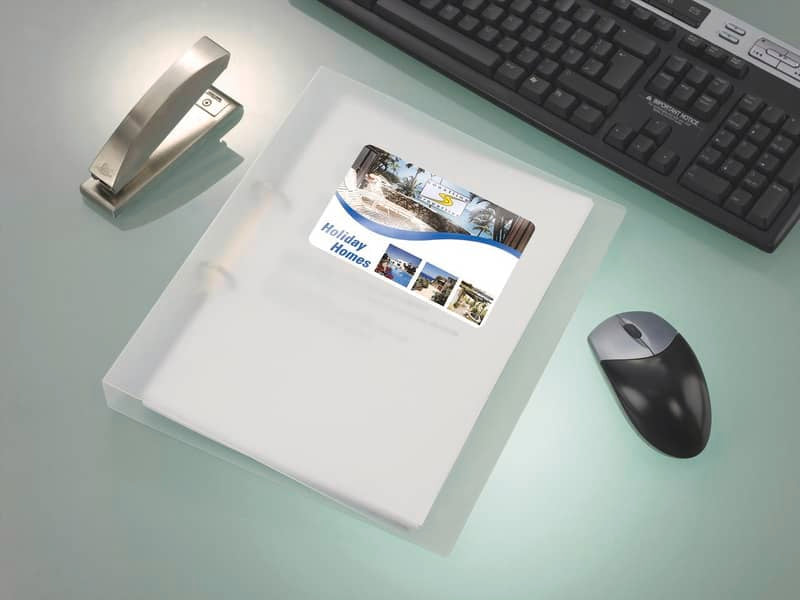 Etichette bianche lucide Avery 99,1x67,7 mm 8 et./foglio - per stampanti laser - conf. 40 fogli - L7765-40