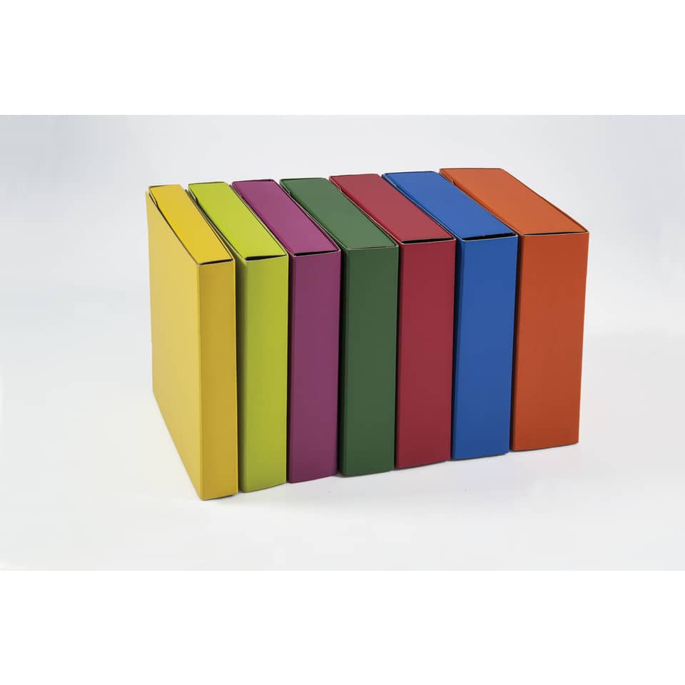 Cartella portaprogetti con bottoni BREFIOCART in presspan 25x35 cm dorso 8 cm blu scuro - 020E7614.BS