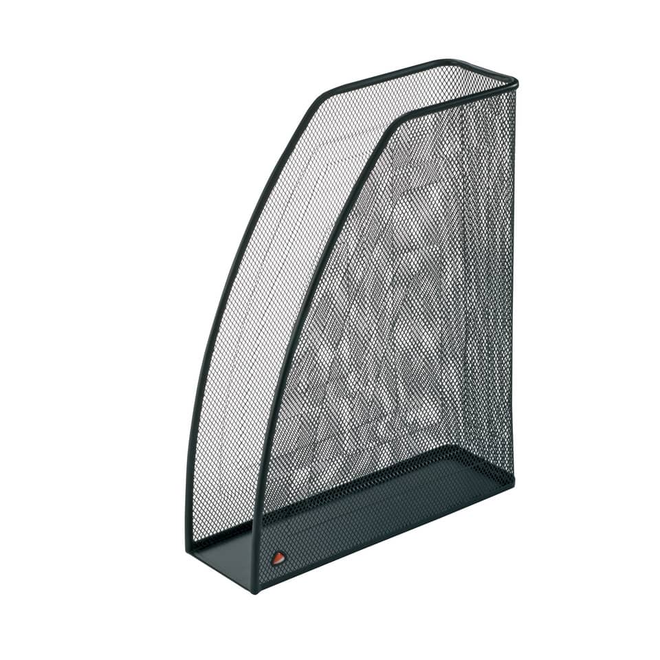 Portariviste ALBA Mesh 26x9x33,5 cm metallo traforato Nero MESHMAG N