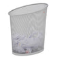 Cestino gettacarte ALBA Mesh forma ellittica metallo traforato 18 l Grigio Argento - MESHCORB M