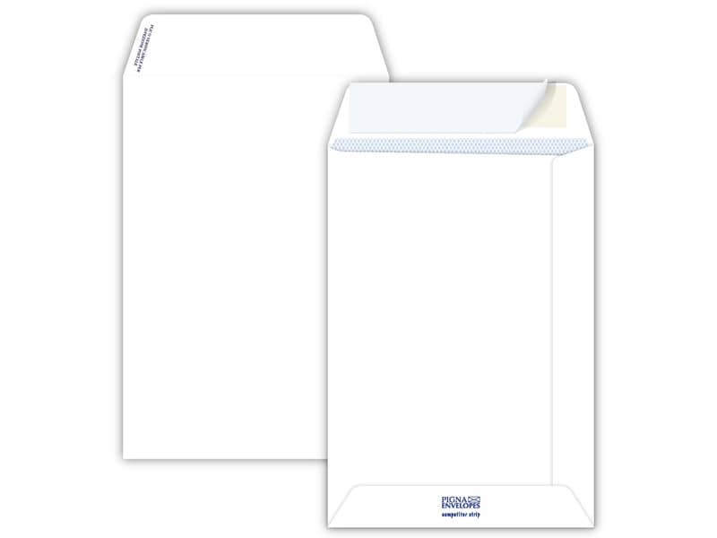 Buste a sacco Pigna Envelopes Competitor strip 80 g/m² 162x229 mm bianco Conf. da 20 buste - 0654555