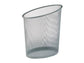 Cestino gettacarte ALBA Mesh forma ellittica metallo traforato 18 l Grigio Argento - MESHCORB M