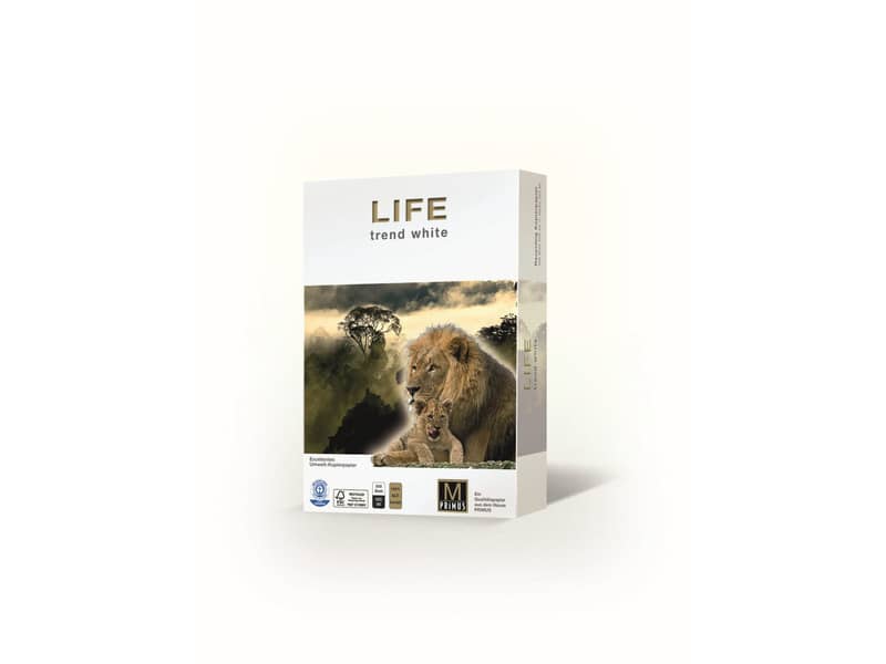 Carta per fotocopie A4 Primus Life Riciclata ISO 80 g/m² - risma da 500 fogli - 01A480LIFE