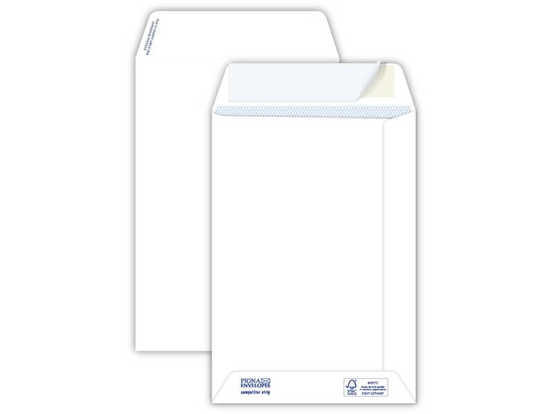 Buste a sacco bianche autoad. removibili Pigna Envelopes Competitor strip 100 g/m² 160x230 mm  conf. 500 pz - 0029516