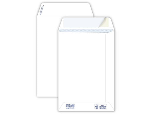 Buste a sacco bianche autoad. removibili Pigna Envelopes Competitor strip 100 g/m² 160x230 mm  conf. 500 pz - 0029516