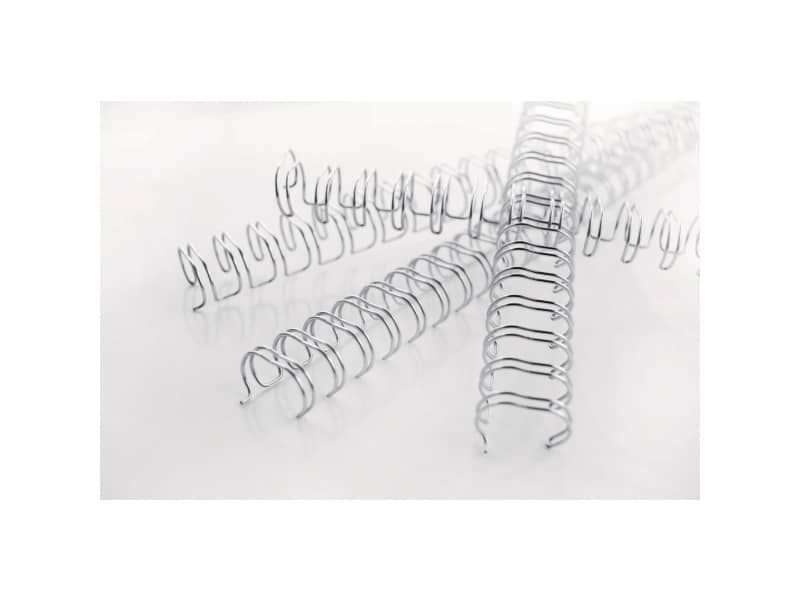 Spirali metalliche a 34 anelli GBC Wirebind 9 mm a4 nero conf da 100 spirali - RG810610