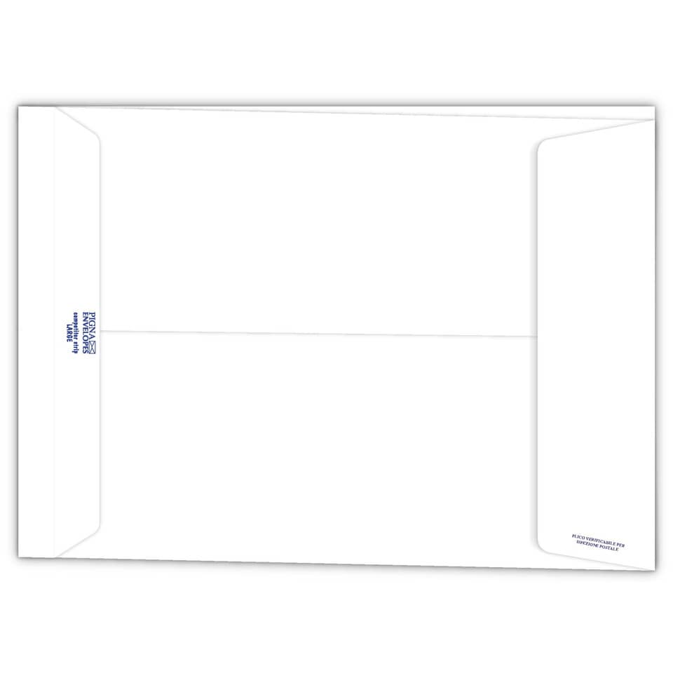 Buste a sacco bianche Pigna Envelopes Competitor strip Large soffietti 4 cm 120 g/m² 250x350 mm  conf. 250 - 0099078