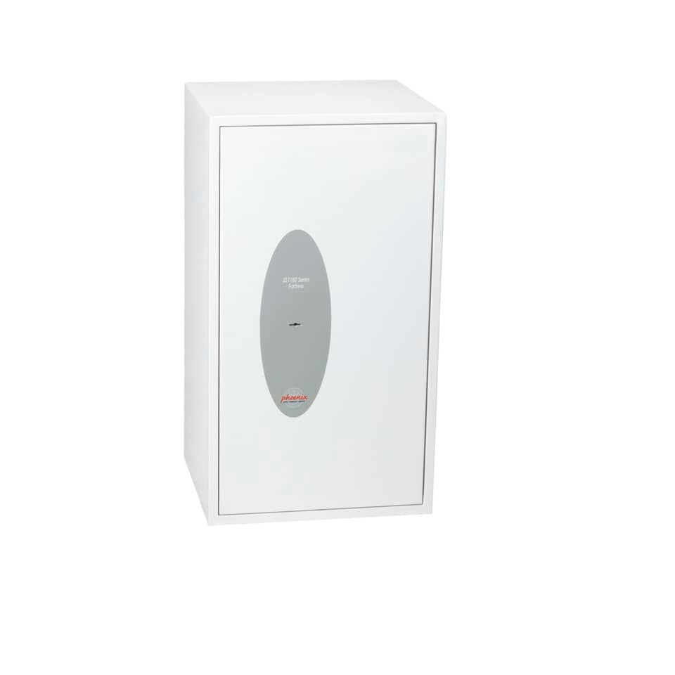 Cassaforte Phoenix bianco - Ral 9003 con serratura a chiave doppia mappa. 74 lt. SS1184 K