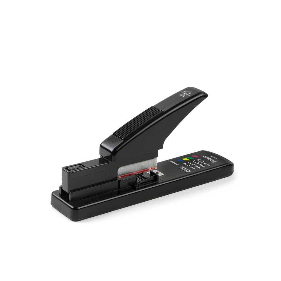Cucitrice a caricatori Turikan CS-4 alto spessore nero ABS e fibra di vetro a punto chiuso - 0020NW