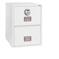 Classificatore ignifugo Phoenix bianco - Ral 9003 2 cassetti da 49lt. con serratura elettronica R3 - FS 2252 E