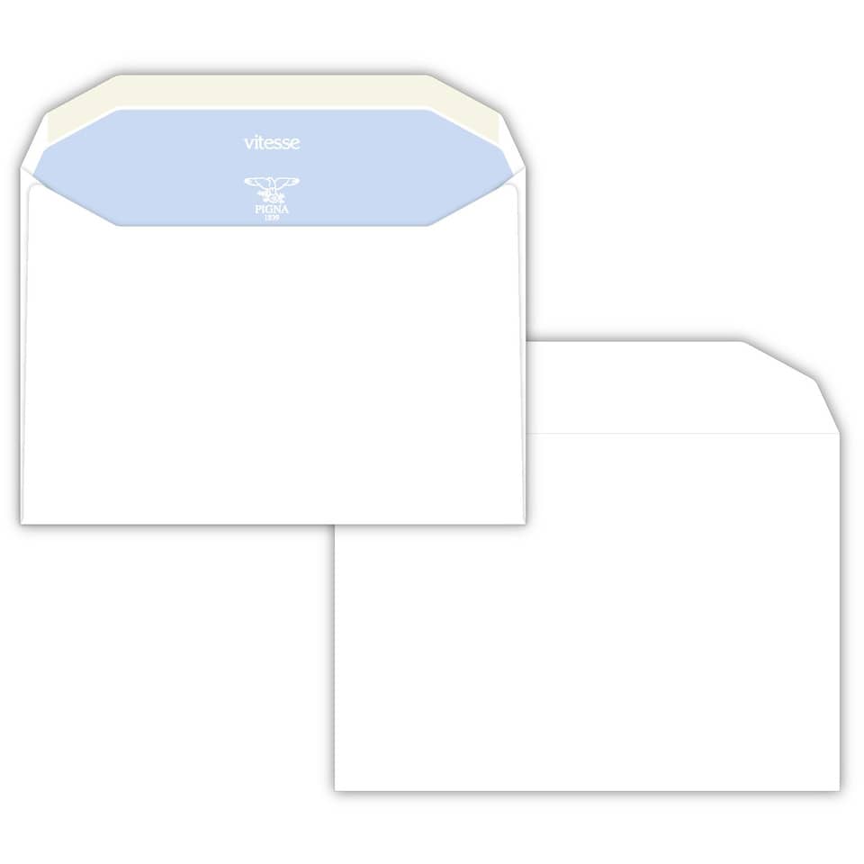 Buste senza finestra Pigna Envelopes Silvermatic 80 g/m² 162x229 mm bianco conf. 500 - 0783255