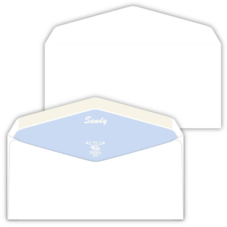 Buste senza finestra Pigna Envelopes Sandy 80 g/m² 110x230 mm bianco conf. 500 - 0388683