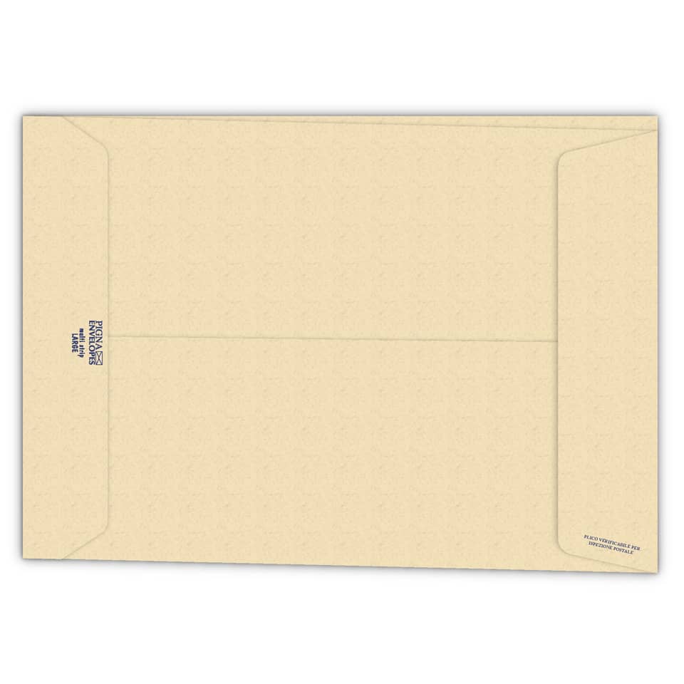 Buste a sacco con soffietto Pigna Envelopes Multi Strip Large 23+4 x 33 cm avana Conf. 250 pezzi - 0655241