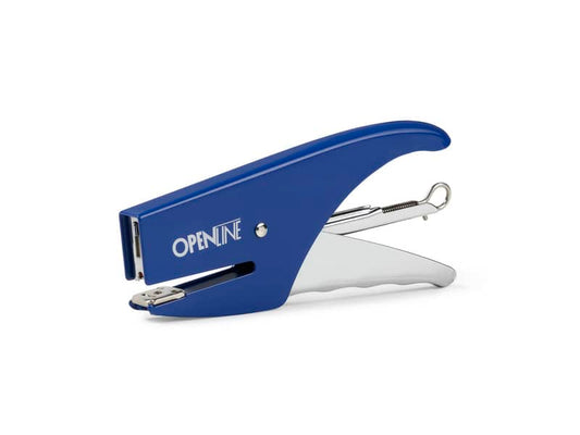 Cucitrice manuale a pinza OPENLINE passo 6 max 18 ff blu 0185B