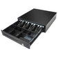Cassetto portadenaro per banconote e monete nero 42x41x10 cm 3437
