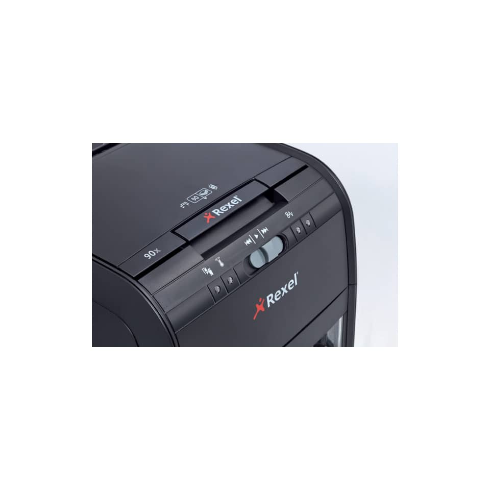 Distruggidocumenti ad alimentazione automatica Rexel Auto+90X P-3 20 L taglio a frammenti 4x45 mm 2103080EUA