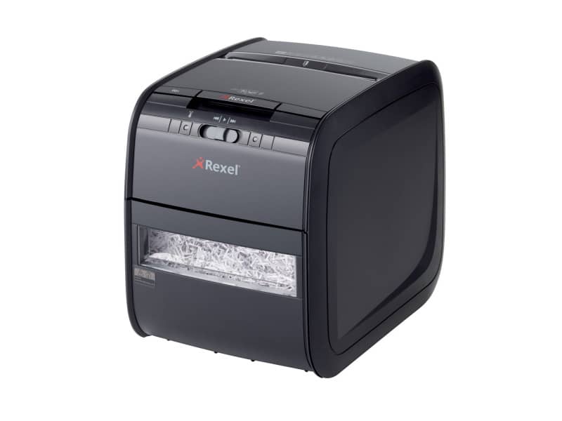 Distruggidocumenti ad alimentazione automatica Rexel Auto+90X P-3 20 L taglio a frammenti 4x45 mm 2103080EUA