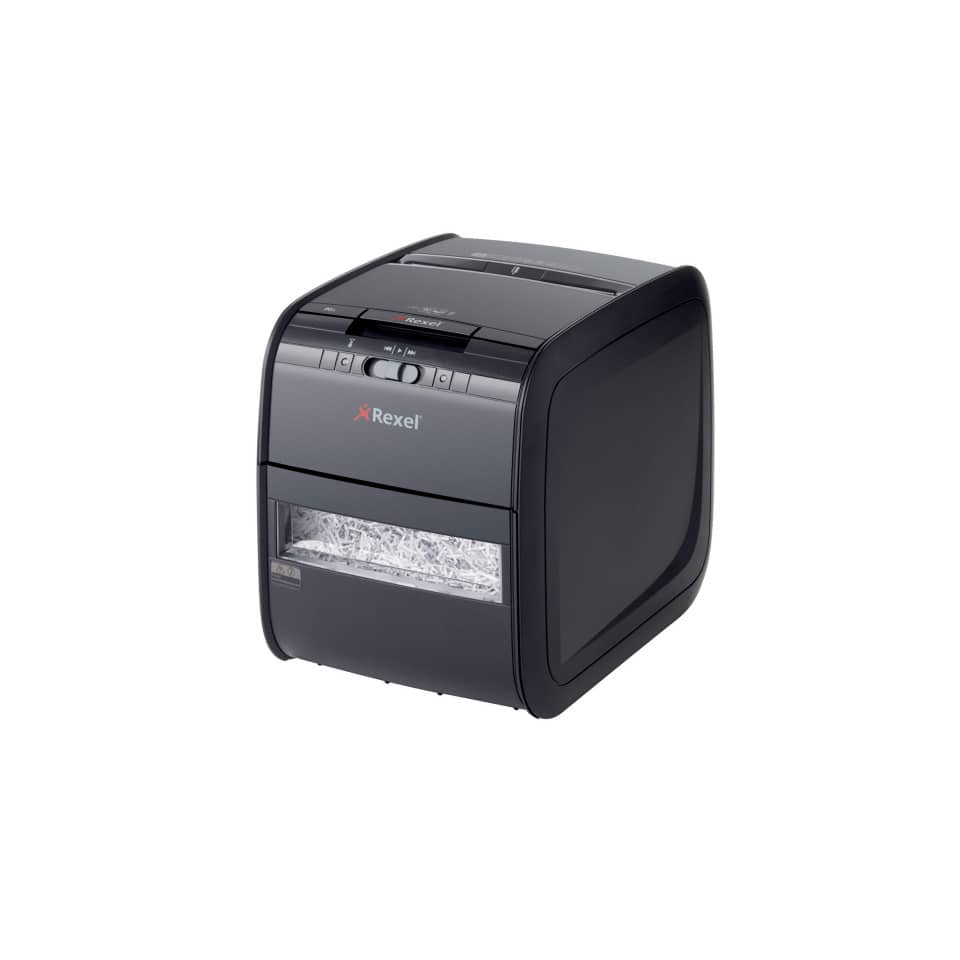 Distruggidocumenti ad alimentazione automatica Rexel Auto+90X P-3 20 L taglio a frammenti 4x45 mm 2103080EUA