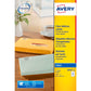 Etichette poliestere trasparenti opache AVERY QuickPEEL™ 63,5x38,1 mm - 21 et/foglio - inkjet conf. 25 ff J8560-25