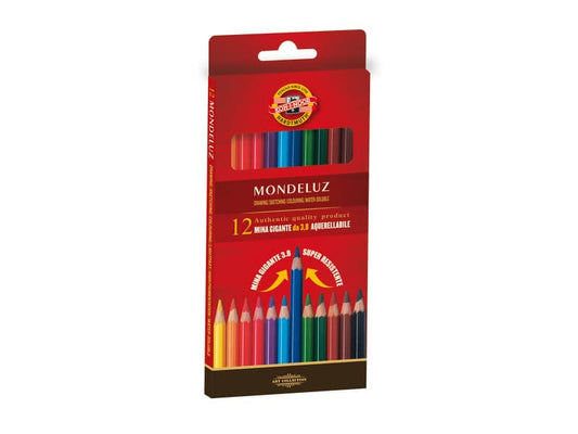 Astuccio matite multicolore KOH-I-NOOR legno di cedro 12 matite - H2139N