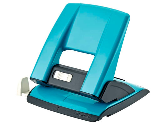 Perforatore a 2 fori Kartia 30/S fino a 30 fogli - turchese foro 6 mm 2046T