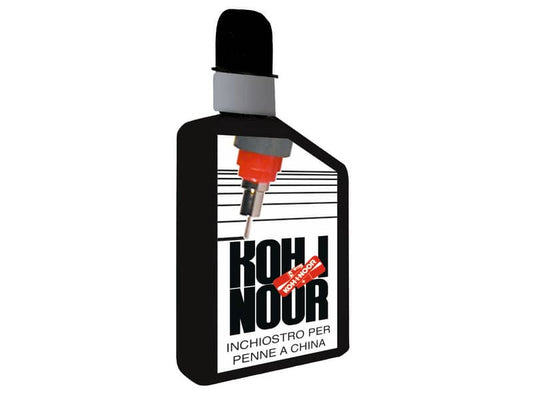 Flacone inchiostro di china KOH-I-NOOR per penna a china Professional 10 ml nero - DH5911-HALF