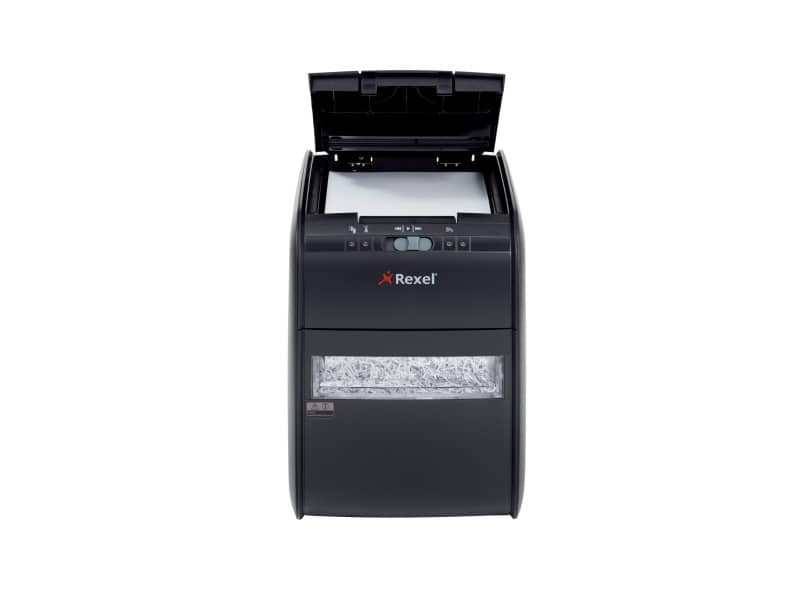 Distruggidocumenti ad alimentazione automatica Rexel Auto+90X P-3 20 L taglio a frammenti 4x45 mm 2103080EUA