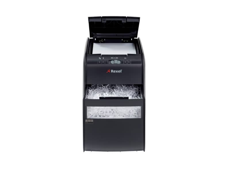 Distruggidocumenti ad alimentazione automatica Rexel Auto+90X P-3 20 L taglio a frammenti 4x45 mm 2103080EUA