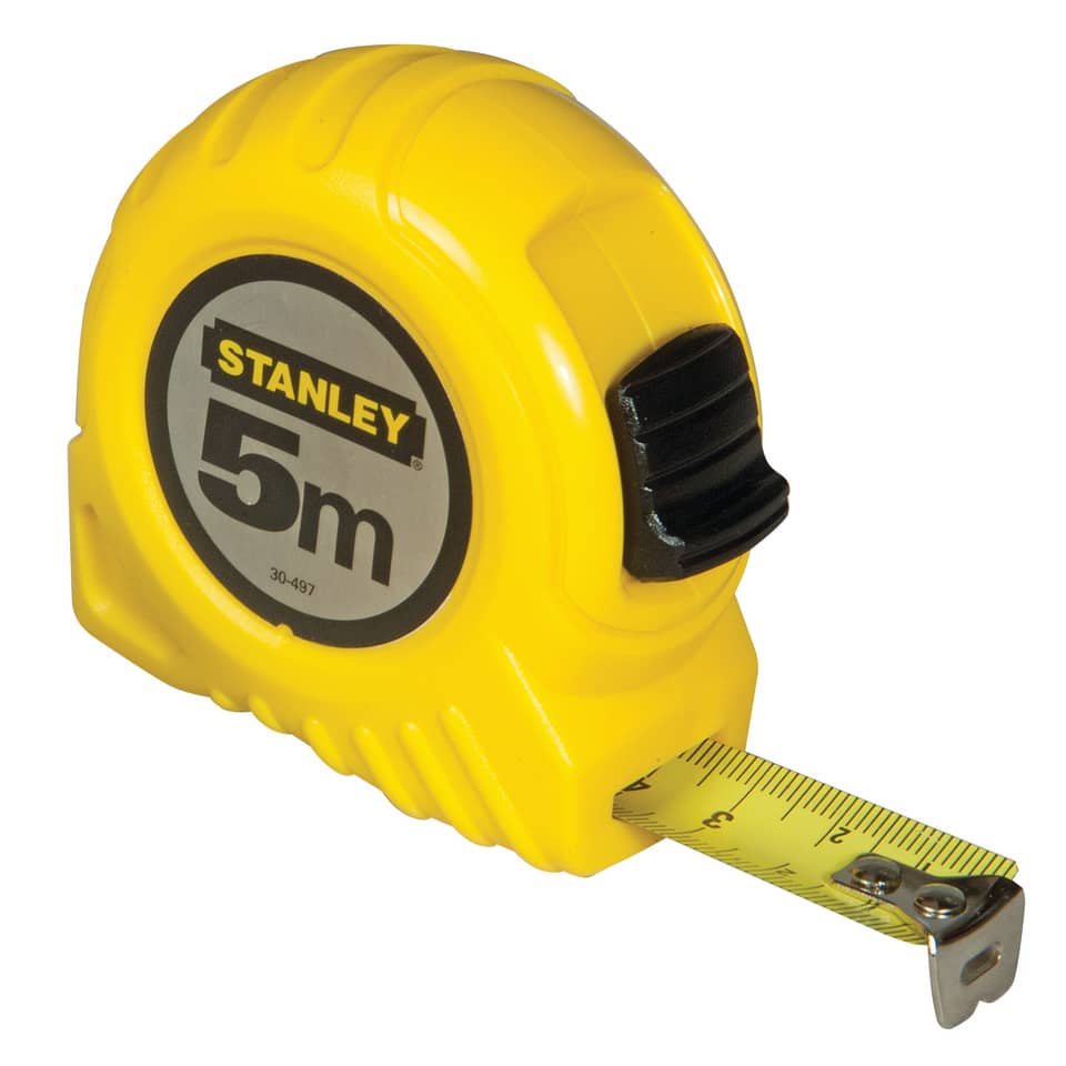 Flessometro STANLEY Tylon 5 m x 13 mm nastro in metallo - gancio per cintura M30497