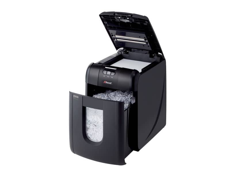 Distruggidocumenti ad alimentazione automatica Rexel Auto+130M P-5 26 L taglio microframmenti 2x15 mm 2104100EUA