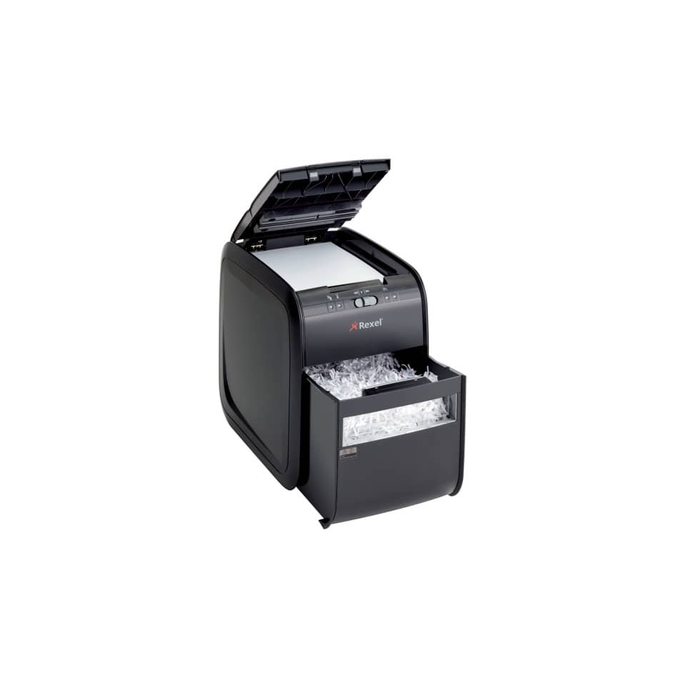 Distruggidocumenti ad alimentazione automatica Rexel Auto+90X P-3 20 L taglio a frammenti 4x45 mm 2103080EUA
