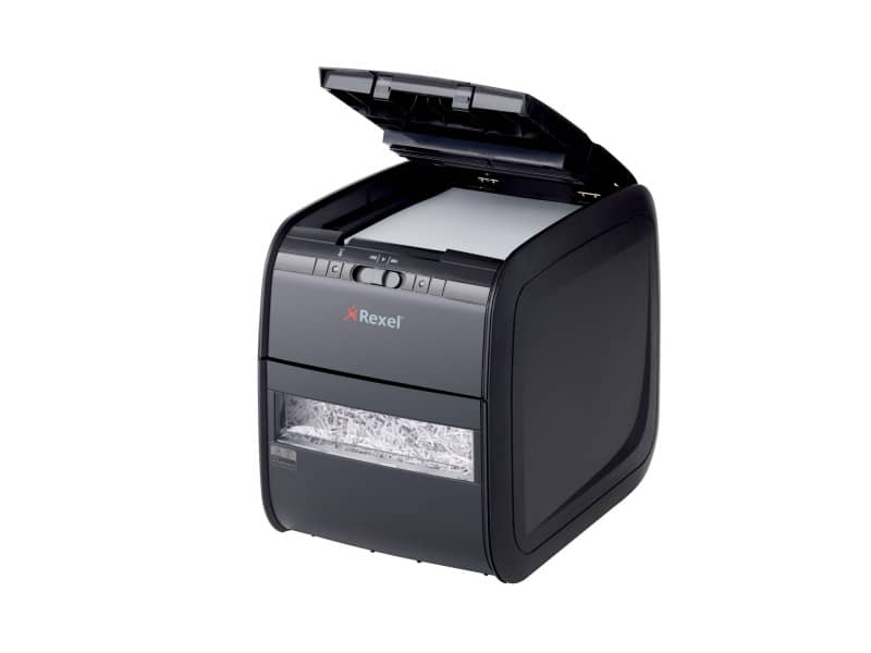 Distruggidocumenti ad alimentazione automatica Rexel Auto+90X P-3 20 L taglio a frammenti 4x45 mm 2103080EUA