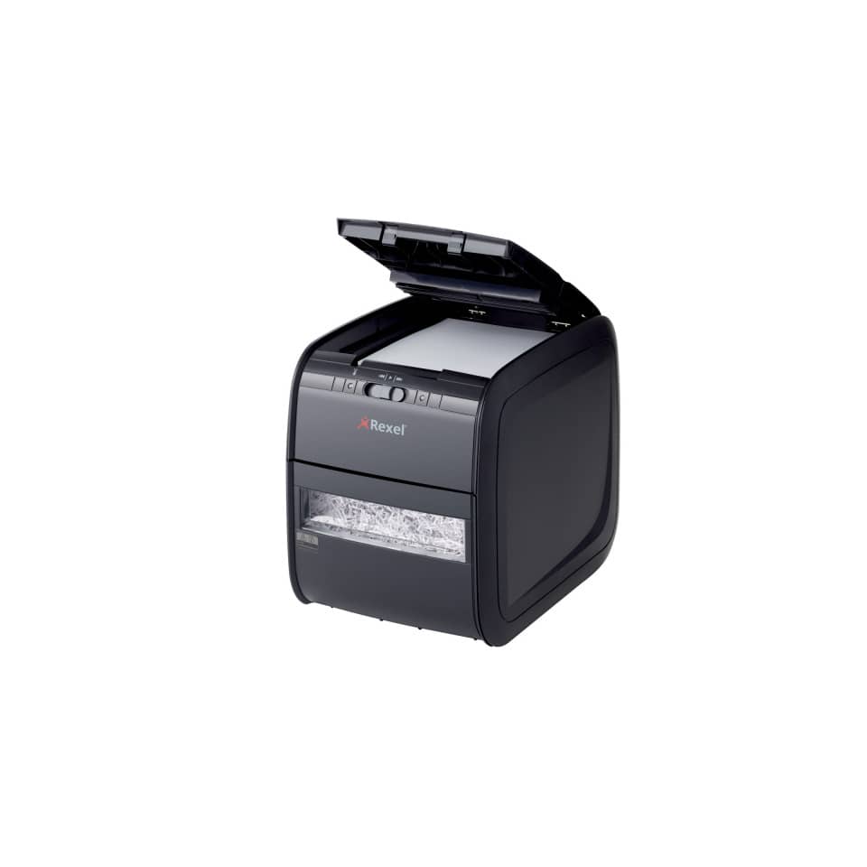Distruggidocumenti ad alimentazione automatica Rexel Auto+90X P-3 20 L taglio a frammenti 4x45 mm 2103080EUA
