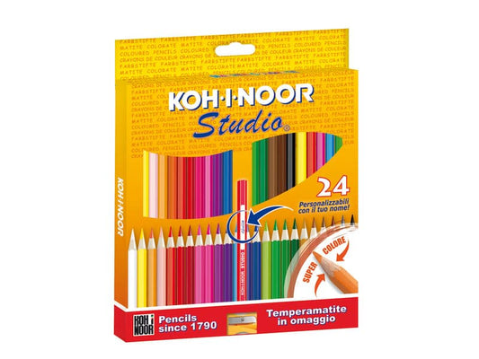 Astuccio matite colorate KOH-I-NOOR Legno 24pz - DH3325