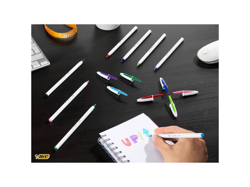 Penna a sfera con cappuccio BIC Cristal UP M 1,2 mm nero 949880