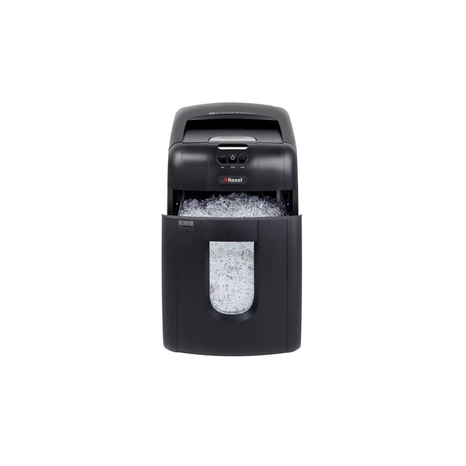 Distruggidocumenti ad alimentazione automatica Rexel Auto+130M P-5 26 L taglio microframmenti 2x15 mm 2104100EUA