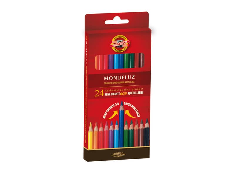 Astuccio matite multicolore KOH-I-NOOR legno di cedro 24 matite - H2140N