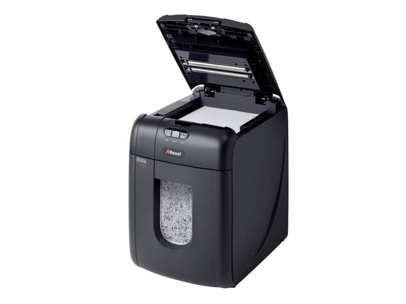 Distruggidocumenti ad alimentazione automatica Rexel Auto+130M P-5 26 L taglio microframmenti 2x15 mm 2104100EUA