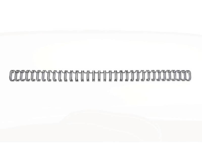 Spirali metalliche a 34 anelli GBC WireBind 14 mm a4 nero conf da 100 spirali - RG810910