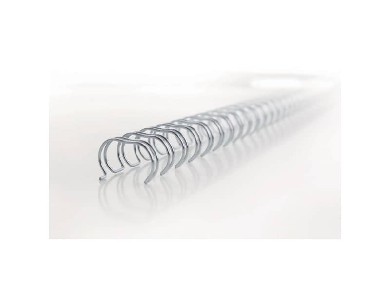 Spirali metalliche a 34 anelli GBC Wirebind 8 mm a4 nero conf da 100 spirali - RG810510