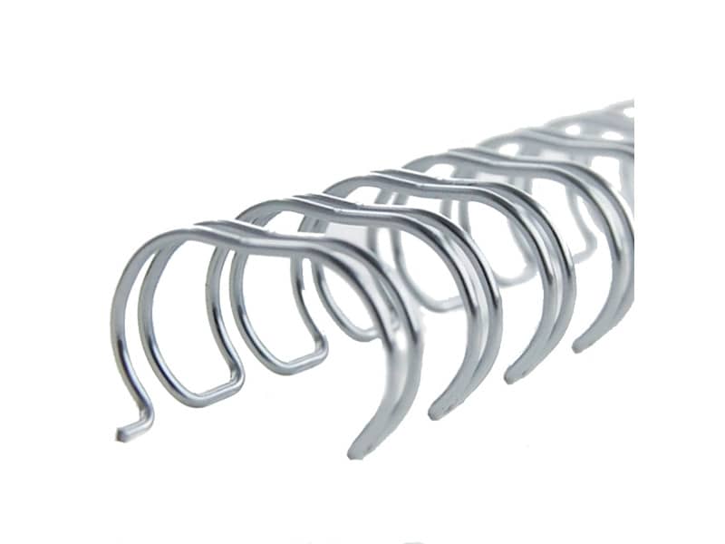 Spirali metalliche a 34 anelli GBC Wirebind 8 mm a4 nero conf da 100 spirali - RG810510