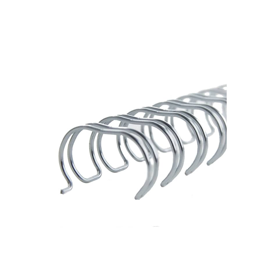 Spirali metalliche a 34 anelli GBC Wirebind 8 mm a4 nero conf da 100 spirali - RG810510