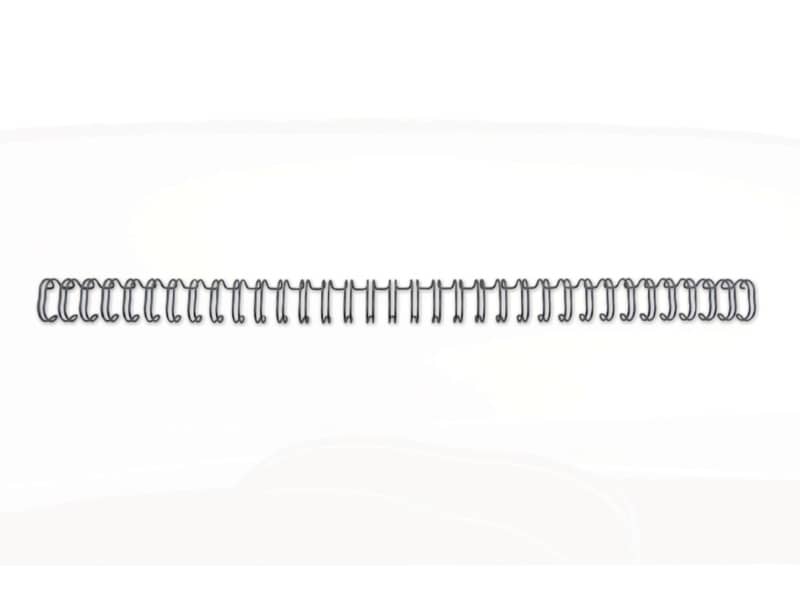 Spirali metalliche a 34 anelli GBC Wirebind 9 mm a4 nero conf da 100 spirali - RG810610