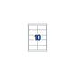 Etichette poliestere trasparenti lucide AVERY QuickPEEL™ 96x50,8 mm - 10 et/foglio - laser conf. 25 ff L7783-25