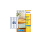 Etichette poliestere trasparenti opache Avery QuickPEEL™ 38,1x21,2 mm - 65 et/foglio - inkjet conf. 25 fff J8551-25