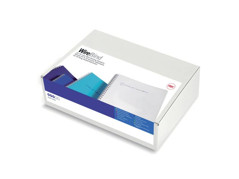 Spirali metalliche a 34 anelli GBC Wirebind 9 mm a4 nero conf da 100 spirali - RG810610