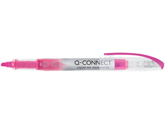 Evidenziatore a penna Q-Connect 1-4 mm rosa KF00398