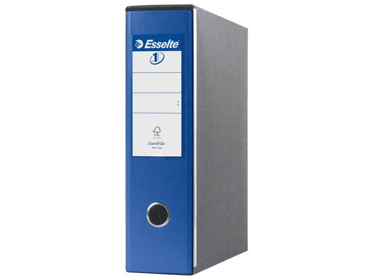 Registratori con custodia Esselte G53 Eurofile commerciale Dorso 8 cm cartone rivestito in PP blu - 390753050