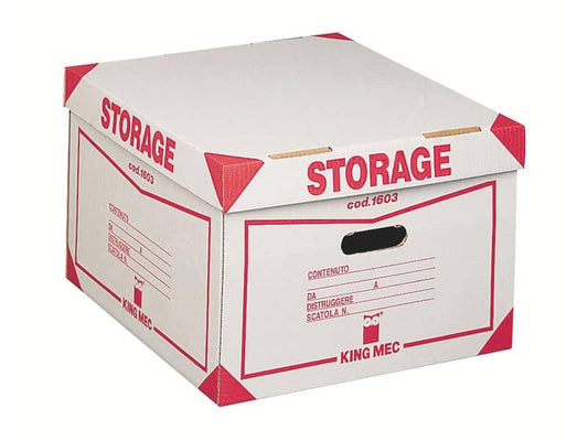 Contenitore 4 scatole King Mec Storage 41x27x43 cm bianco 160300